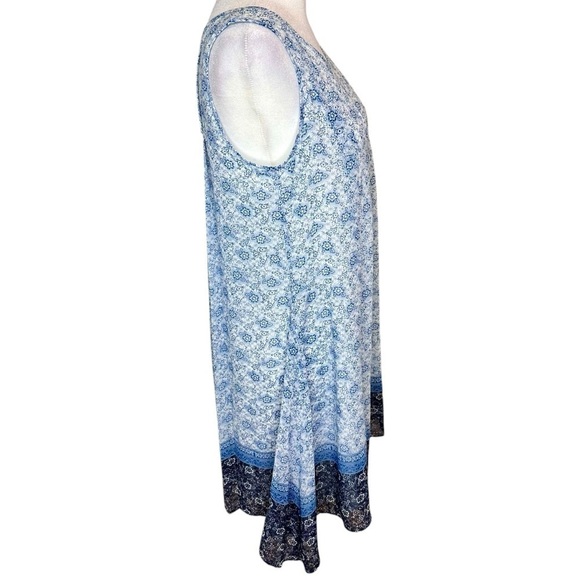 NWT Max Studio Sleeveless Boho Pleat Dress Size XS - Picture 6 of 11